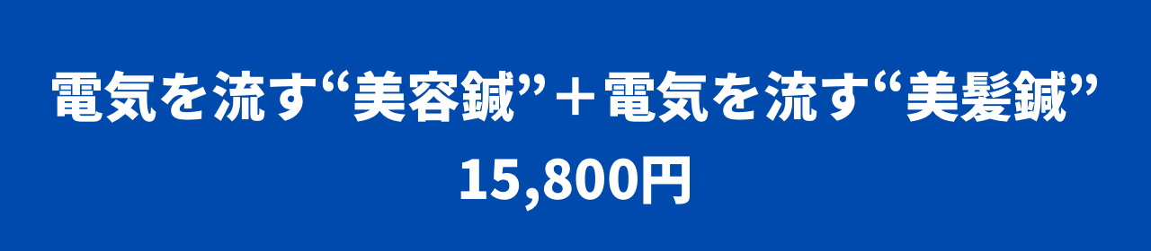 電気を流す美容鍼+電気を流す美髪鍼 価格表